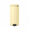 Кош за боклук с педал Brabantia NewIcon 1008852, 30 л, Плавно затваряне, Противоплъзгаща основа, Жълт