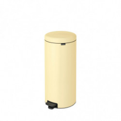 Кош за боклук с педал Brabantia NewIcon 1008852, 30 л, Плавно затваряне, Противоплъзгаща основа, Жълт