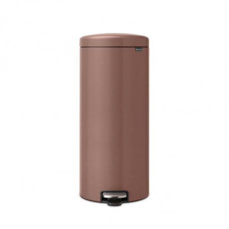 Кош за боклук с педал Brabantia NewIcon 1008853, 30 л, Плавно затваряне, Противоплъзгаща основа, Сатенено покритие, Кафяв