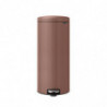 Кош за боклук с педал Brabantia NewIcon 1008853, 30 л, Плавно затваряне, Противоплъзгаща основа, Сатенено покритие, Кафяв