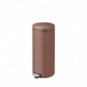 Кош за боклук с педал Brabantia NewIcon 1008853, 30 л, Плавно затваряне, Противоплъзгаща основа, Сатенено покритие, Кафяв