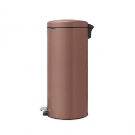 Кош за боклук с педал Brabantia NewIcon 1008853, 30 л, Плавно затваряне, Противоплъзгаща основа, Сатенено покритие, Кафяв