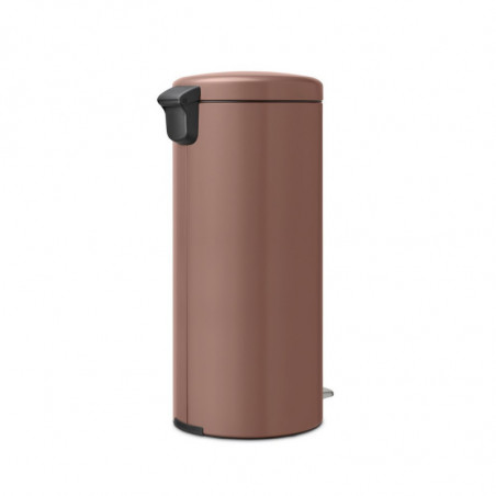 Кош за боклук с педал Brabantia NewIcon 1008853, 30 л, Плавно затваряне, Противоплъзгаща основа, Сатенено покритие, Кафяв