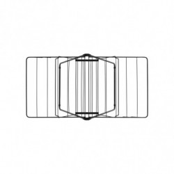 Сушилник за дрехи Brabantia Hangon 1004162, 15 м, 4 закачалки, Регулируем, Заключване за деца, Черен