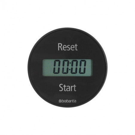 Кухненски таймер Brabantia 107789, Дигитален дисплей, Магнит, Хронометър, Тъмносив