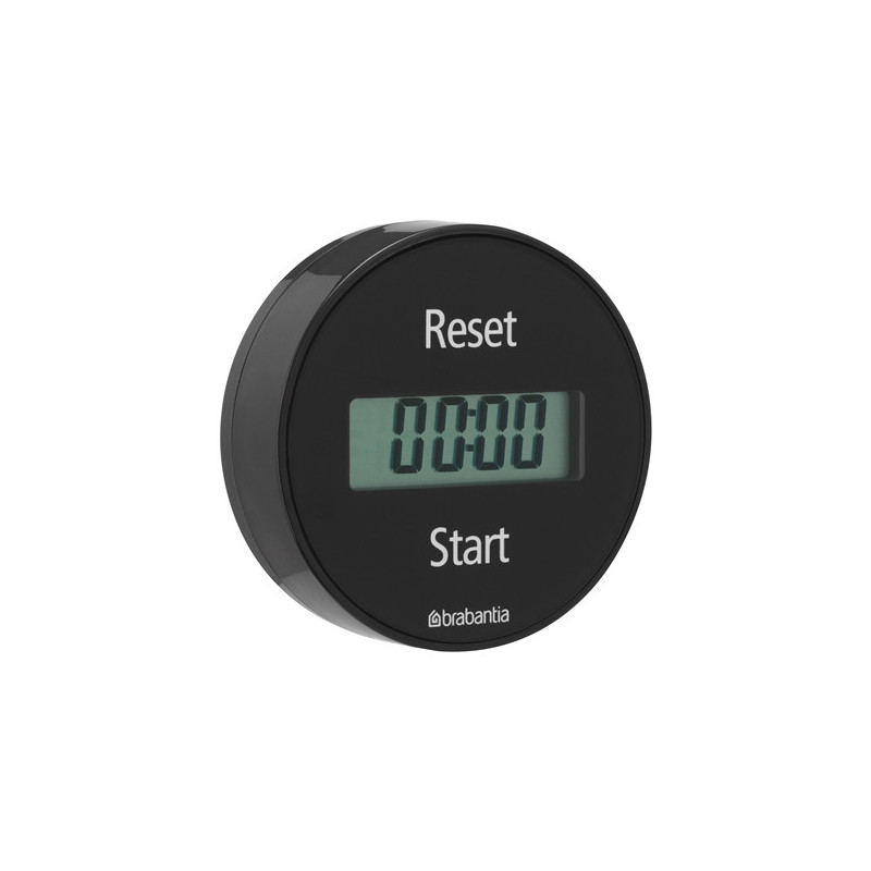 Кухненски таймер Brabantia 107789, Дигитален дисплей, Магнит, Хронометър, Тъмносив