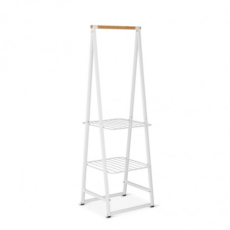 Многофункционална закачалка за дрехи Brabantia Linn 1000815, Стомана, Бял