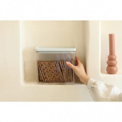 Кутия за съхранение Brabantia Tasty+ Stackable 1008876, 3.5 л, Силиконово уплътнение, Без BPA, Светлосив