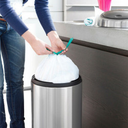 Торба за кош Brabantia размер 647064 G, 23-30L, 40 броя, бели