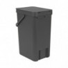 Кош за разделно събиране на боклук Brabantia Sort&Go 648978, 16 л, Дръжка, Възможност за стенен монтаж, Тъмносив