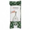 Торбички за кош Brabantia PerfectFit Bo 1005588, Размер R, 36 л, 20 броя, Бял
