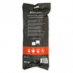 Торбички за кош Brabantia PerfectFit Bo 1005588, Размер R, 36 л, 20 броя, Бял