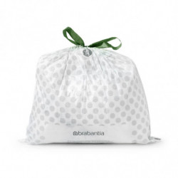 Торбички за кош Brabantia PerfectFit Bo 1005588, Размер R, 36 л, 20 броя, Бял