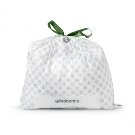 Торбички за кош Brabantia PerfectFit Bo 1005588, Размер R, 36 л, 20 броя, Бял