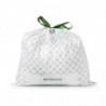 Торбички за кош Brabantia PerfectFit Bo 1005588, Размер R, 36 л, 20 броя, Бял