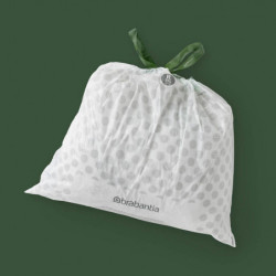 Торбички за кош Brabantia PerfectFit Bo 1005588, Размер R, 36 л, 20 броя, Бял