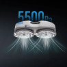Робот за миене на прозорци HUTT C7, 90W, 80 мл, 5500Pa, AI сензори, Вграден UPS 650 mAh, Интелигентен алгоритъм, Бял
