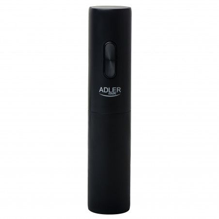 Електрически тирбушон Adler AD 4509, 20-24 мм, Нож за фолио, Черен