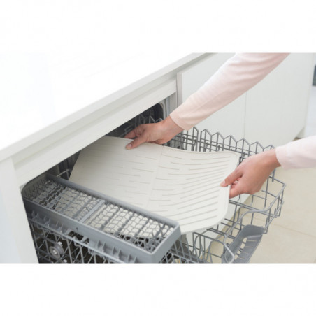 Силиконова подложка за сушене на съдове Brabantia SinkSide 1000207, 43.5x32.5 см, Сгъваема, Светлосив