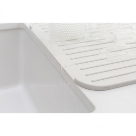 Силиконова подложка за сушене на съдове Brabantia SinkSide 1000207, 43.5x32.5 см, Сгъваема, Светлосив