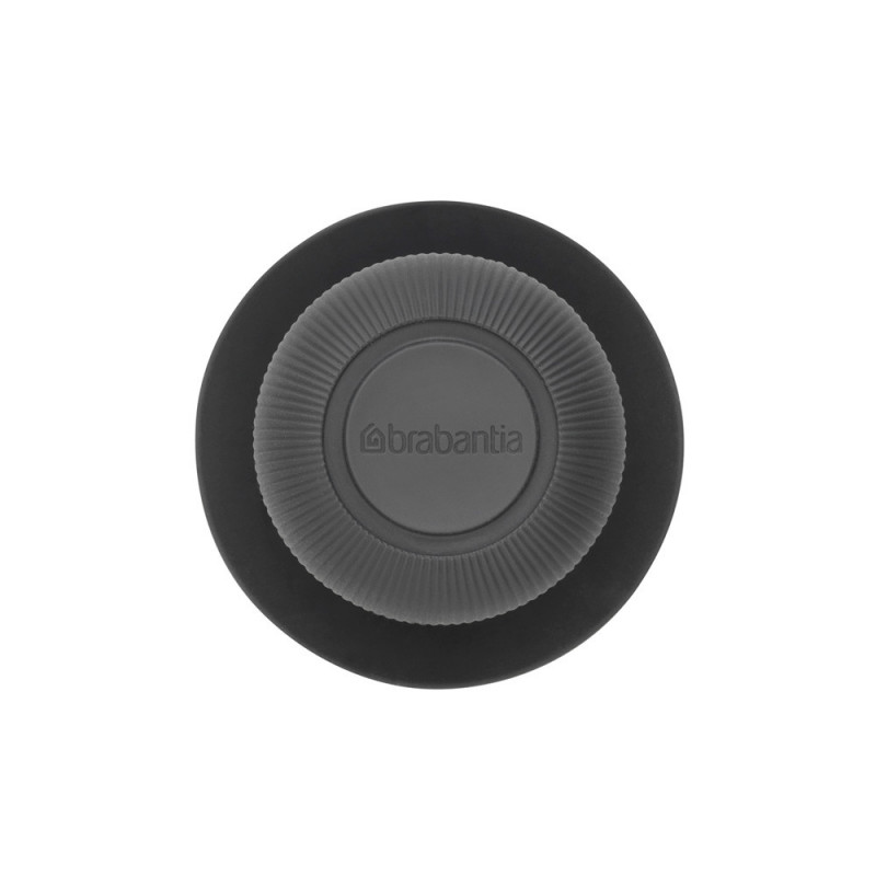 Дозатор за течен сапун с четка за миене на съдове Brabantia Sinkside 1003317, 100 мл, Полиестерни четчици, Поставка, Тъмносив