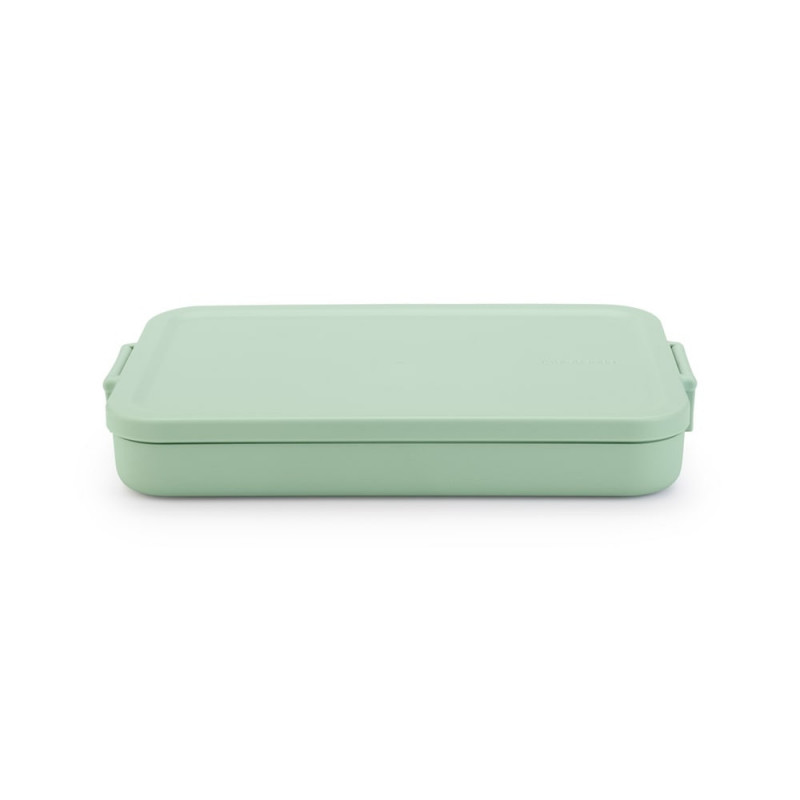 Кутия за храна Brabantia Make&Take 1006285, 1.1 л, До 2 сандвича, Без BPA, Плоска, Зелен