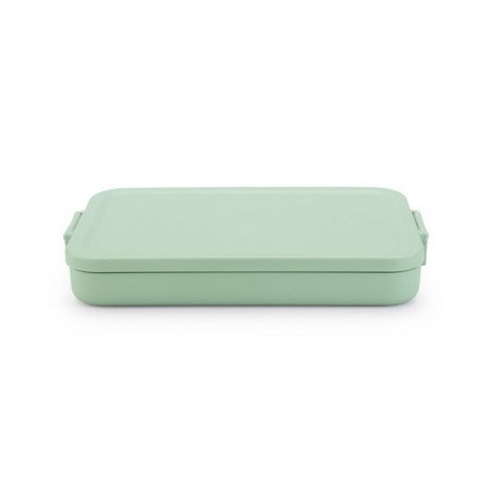 Кутия за храна Brabantia Make&Take 1006285, 1.1 л, До 2 сандвича, Без BPA, Плоска, Зелен