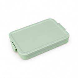 Кутия за храна Brabantia Make&Take 1006285, 1.1 л, До 2 сандвича, Без BPA, Плоска, Зелен