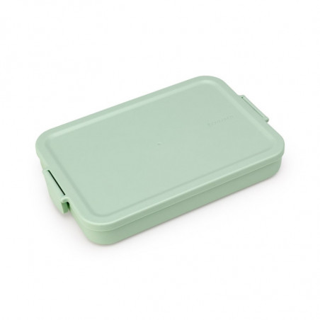 Кутия за храна Brabantia Make&Take 1006285, 1.1 л, До 2 сандвича, Без BPA, Плоска, Зелен