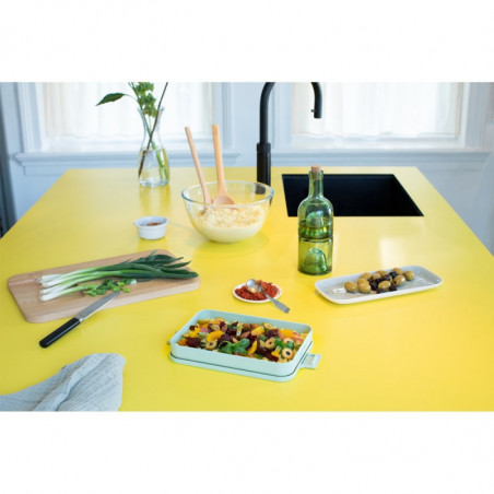 Кутия за храна Brabantia Make&Take 1006285, 1.1 л, До 2 сандвича, Без BPA, Плоска, Зелен