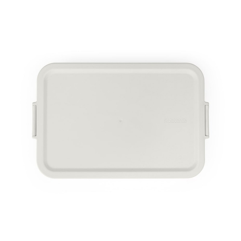 Кутия за храна Brabantia Make&Take 1006286, 1.1 л, До 2 сандвича, Без BPA, Плоска, Сив