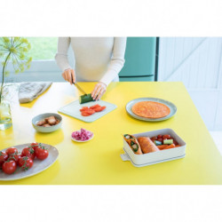 Кутия за храна Brabantia Make&Take 1006289, 2 л, Плътно затваряне, Без BPA, Светлосив