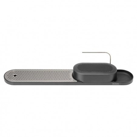 Комплект за мивка Brabantia SinkStyle 1008498, 2 части, Минерализирано покритие, Устойчив на корозия, Тъмносив