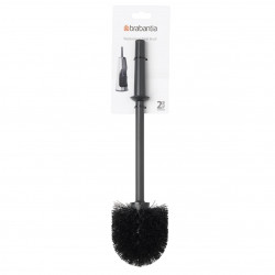 Четка за тоалетна Brabantia ReNew 648988, 37.2 см, Ергономична дръжка, Черен