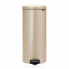 Кош за боклук с педал Brabantia NewIcon 1003209, 30 л, Плавно затваряне, Противоплъзгаща основа, Златен металик