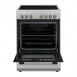 Готварска печка VOX CHT 6205 IX, 8600W, 69 л, Клас А, Витрокерамичен плот с 4 зони, 8 функции, До 250C, Инокс