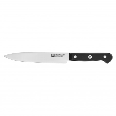 Комплект 3 бр ножове Zwilling Gourmet 36130003, Неръждаема стомана 18/10, Sigmaforge ковани остриета, FRIODUR ледено закаляване, Сребрист/Черен