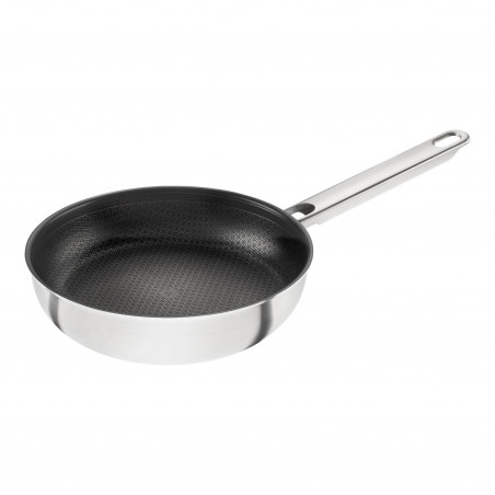 Дълбок тиган Zwilling Joy Plus 1029411, 20 см, Незалепващо Permaresist Ultra покритие, Неръждаема стомана 18/10, Фурна и Индукция, Сребрист
