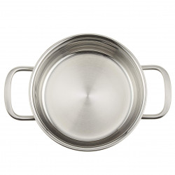 Тенджера Zwilling Pico 66652120, 0.8 л, 12 см, Стъклен капак, Неръждаема стомана 18/10, Фурна и Индукция, Сребрист