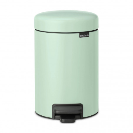 Кош за боклук с педал Brabantia NewIcon 1008835, 3 л, Плавно затваряне, Противоплъзгаща основа, Светлозелен