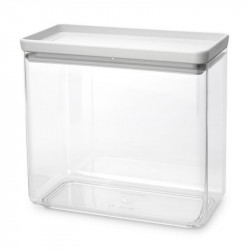 Кутия за съхранение Brabantia Tasty+ Stackable 1008876, 3.5 л, Силиконово уплътнение, Без BPA, Светлосив