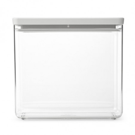 Кутия за съхранение Brabantia Tasty+ Stackable 1008876, 3.5 л, Силиконово уплътнение, Без BPA, Светлосив