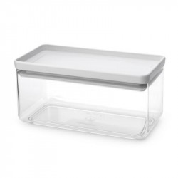 Кутия за съхранение на продукти Brabantia Tasty+ Stackable 1008874, 1.5 л, Силиконово уплътнение, Без BPA, Светлосив