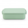 Кутия за храна Brabantia Make&Take 1006282, 1.1 л, Закопчалки, Без BPA, Зелен