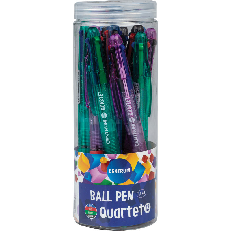 Химикал Centrum Quartet 80126, Четирицветен, 0.7 мм, Многоцветен