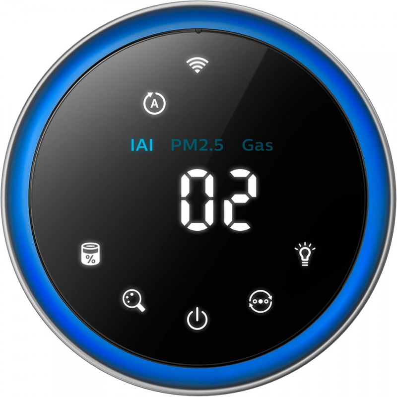Пречиствател за въздух Philips AC3033/10, SMART, Wi-Fi, 55W, За до 135 м2, HEPA, Интелигентни сензори, Бял/сив
