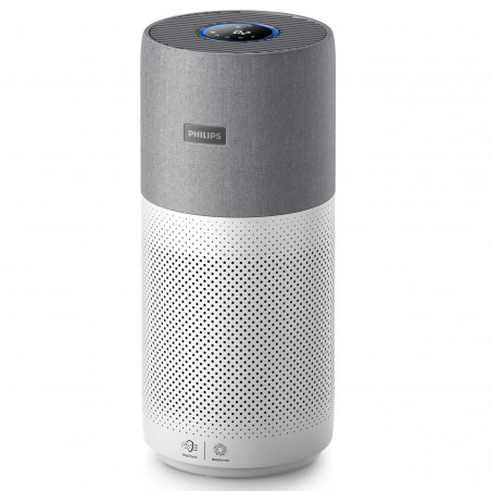 Пречиствател за въздух Philips AC3033/10, SMART, Wi-Fi, 55W, За до 135 м2, HEPA, Интелигентни сензори, Бял/сив