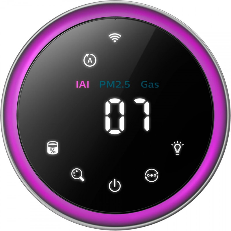Пречиствател за въздух Philips AC3033/10, SMART, Wi-Fi, 55W, За до 135 м2, HEPA, Интелигентни сензори, Бял/сив