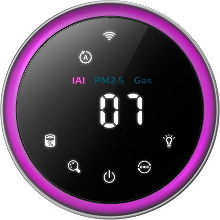 Пречиствател за въздух Philips AC3033/10, SMART, Wi-Fi, 55W, За до 135 м2, HEPA, Интелигентни сензори, Бял/сив