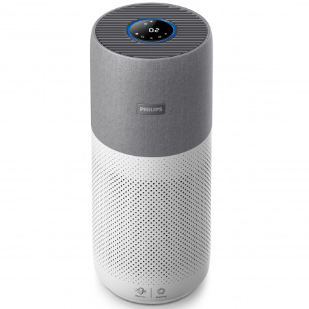 Пречиствател за въздух Philips AC3033/10, SMART, Wi-Fi, 55W, За до 135 м2, HEPA, Интелигентни сензори, Бял/сив